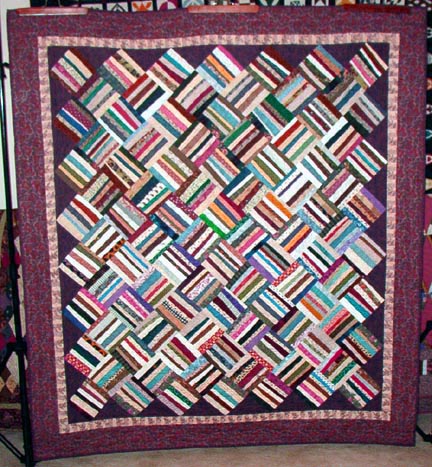 Basket Weave Free Motion Quilting